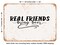 DECORATIVE METAL SIGN - Real Friends Bring Beer - Vintage Rusty Look